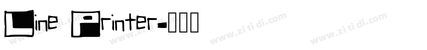 Line Printer字体转换